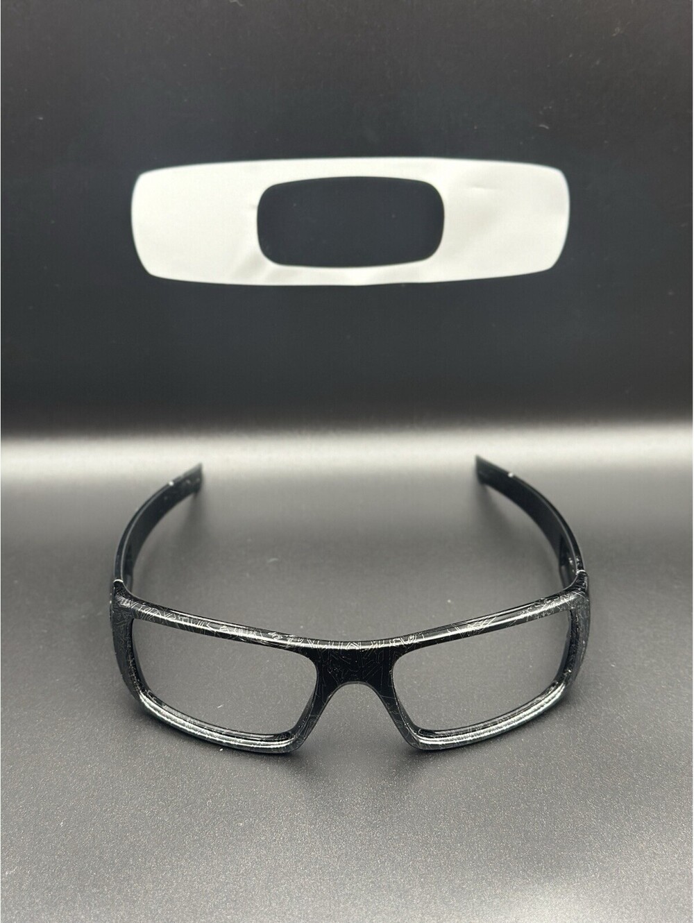 Oakley Crankshaft Polished Black w/Silver History Text Frame
